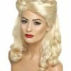40's Pin-Up Pruik Blond -FEESTBAZAAR Winkel 40s pin up pruik blond