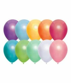 Ballonnen Metallic Diverse Kleuren 10 Stuks