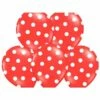 Ballonnen Pastel Rood Met Witte Stippen - 6 Stuks -FEESTBAZAAR Winkel ballonnen pastel rood met witte stippen 6 stuks