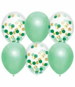 Ballonnen Set Mint Groen - 6 Stuks