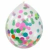 Confetti Ballon Met Multikleur Confetti - 4 Stuks -FEESTBAZAAR Winkel confetti ballon met multikleur confetti 4 stuks