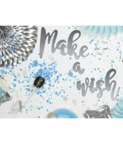 Confetti Push Pop Blauw -FEESTBAZAAR Winkel confetti push pop blauw 1