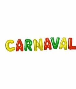 Folieballonnen Set 'Carnaval' Meerkleurig