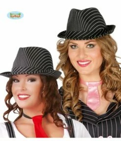 Gestreepte Gangster Hoed