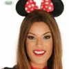 Haarband Mini Mouse Met Rode Strik -FEESTBAZAAR Winkel haarband mini mouse met rode strik