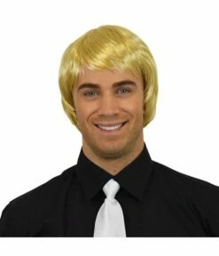 Heren Pruik Stijl Blond Kort