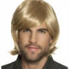 Herenpruik Spike Blond -FEESTBAZAAR Winkel herenpruik spike blond