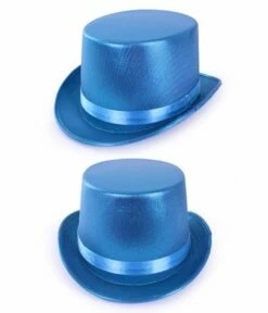 Hoge Hoed Metallic Turquoise