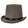 Hoge Hoed Vilt Grijs -FEESTBAZAAR Winkel hoge hoed vilt grijs