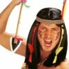 Indianenpruik Met Haarband En Veer -FEESTBAZAAR Winkel indianenpruik met haarband en veer