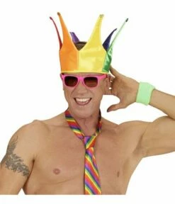 Kroon Regenboog Carnaval -FEESTBAZAAR Winkel kroon regenboog carnaval 1