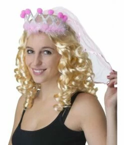 Kroontje Met Sluier -FEESTBAZAAR Winkel kroontje met sluier 1