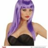 Langharige Pruik Paars -FEESTBAZAAR Winkel langharige pruik paars
