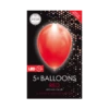 Led Ballonnen Rood (5st) -FEESTBAZAAR Winkel led ballonnen rood 5st
