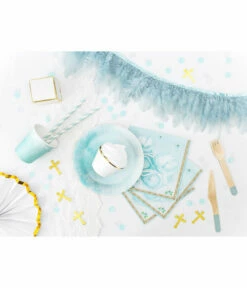 Lichtblauwe Sky Blue Confetti 15gr -FEESTBAZAAR Winkel lichtblauwe sky blue confetti 15gr 3