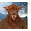Masker Weerwolf Met Pluche Haar -FEESTBAZAAR Winkel masker weerwolf met pluche haar