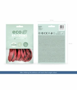 Metallic Ballonnen Lichtrood Premium Organic (10st) -FEESTBAZAAR Winkel metallic ballonnen lichtrood premium organic 10st 1
