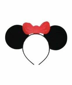 Mickey Mouse Oortjes Met Strik Op Diadeem