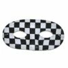 Oogmasker Zwart/wit Geblokt -FEESTBAZAAR Winkel oogmasker zwart wit geblokt