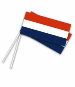 Papieren Zwaaivlaggetjes Op Stokje Holland (50st)