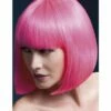 Professionele Pruik Kort Neon Pink -FEESTBAZAAR Winkel professionele pruik kort neon pink