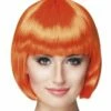 Pruik Bobline New Look Oranje -FEESTBAZAAR Winkel pruik bobline new look oranje