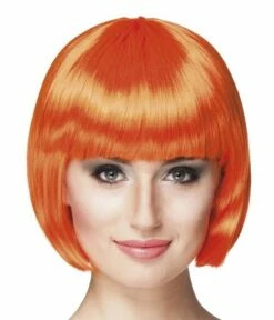 Pruik Bobline New Look Oranje