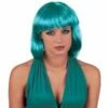 Pruik Bobline Turquoise -FEESTBAZAAR Winkel pruik bobline turquoise
