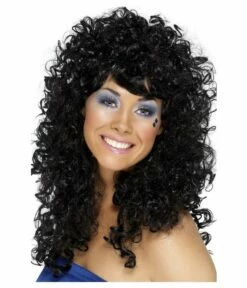 Pruik Boogie Babe Zwart