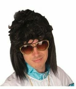 Pruik Matje Zwart Donny