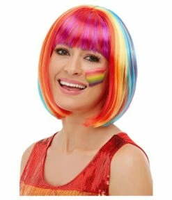 Regenboog Pruik Bobline