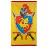 Riddervlag Geel/Rood Dragon (150x90cm) -FEESTBAZAAR Winkel riddervlag geel rood dragon 150x90cm
