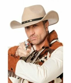 Rodeo Hoed Wolvilt Beige