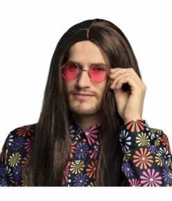 Roze Hippie Bril -FEESTBAZAAR Winkel roze hippie bril 2