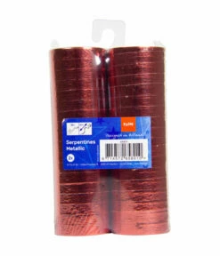 Serpentines Metallic Rood -FEESTBAZAAR Winkel serpentines metallic rood 2