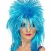 Sparkle Rock Diva Pruik Blauw -FEESTBAZAAR Winkel sparkle rock diva pruik blauw