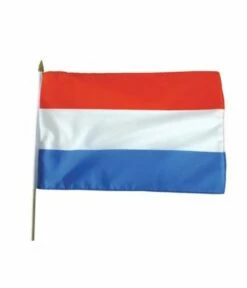 Vlag Stof Nederland 30x45 Cm Op Stok