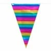 Vlaggenlijn Regenboog Metallic (10m) -FEESTBAZAAR Winkel vlaggenlijn regenboog metallic 10m