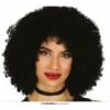Zwarte Krulpruik Dames -FEESTBAZAAR Winkel zwarte krulpruik dames