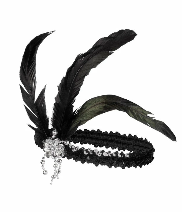 Voorkant -FEESTBAZAAR Winkel accessoireset flapper diva 3 delig 1